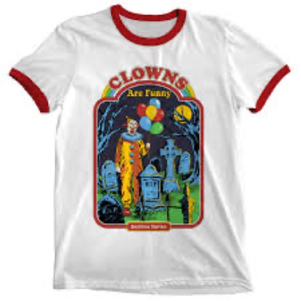 Wicked Clothes Clowns Halloween Spooky Shirt Sz M
